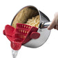 🛒 1 ACHETÉ, 1 OFFERT !  🍝 Filtre encliquetable en silicone – Fini les pâtes renversées et les passoires encombrantes – S'adapte à presque tous les ustensiles, sans BPA, jusqu'à 250°C – Idéal pour égoutter sans transférer 🥦