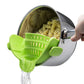 🛒 1 ACHETÉ, 1 OFFERT !  🍝 Filtre encliquetable en silicone – Fini les pâtes renversées et les passoires encombrantes – S'adapte à presque tous les ustensiles, sans BPA, jusqu'à 250°C – Idéal pour égoutter sans transférer 🥦