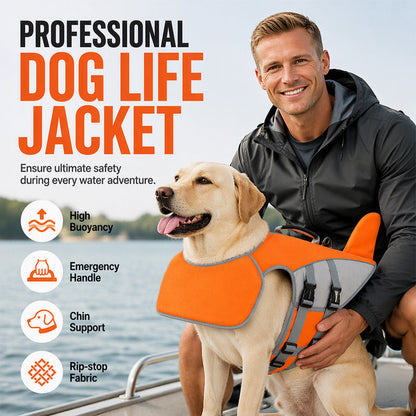 🐕 Gardez votre chien à flot — sans le retenir. Flotteur frontal amovible pour plus de portance quand il en a besoin, liberté totale quand il n'en a pas. 🌊