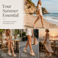 🌴 Sandales Compensées Femme Tressées Bride Cheville Bout Ouvert – PU – Plateforme Stable & Jambes Allongées pour Look Boho Estival ☀️
