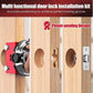 🚪 Kit de Gabarit de Mortaisage pour Loquet de Porte en Bois – Aluminium – 3 Profondeurs de Coupe & Compatible 35/44 mm pour Installation Propre 🛠️