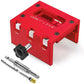 🚪 Kit de Gabarit de Mortaisage pour Loquet de Porte en Bois – Aluminium – 3 Profondeurs de Coupe & Compatible 35/44 mm pour Installation Propre 🛠️
