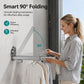 🧺 -50% ! ✨ Séchoir à Linge Gain de Place Rétractable – Alliage Aluminium Anodisé – Ventouse TPE & Pliage 90° pour Salle de Bain et Balcon 🚿