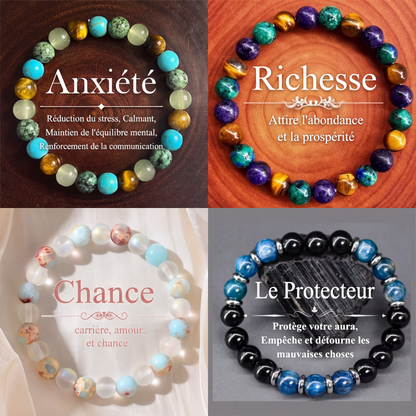 Bracelet en perles de pierre naturelle