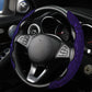 Couvre-volant de voiture bling-bling avec strass