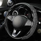 Couvre-volant de voiture bling-bling avec strass