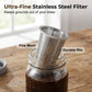 ☕ -50% ! 🥤 Carafe Cold Brew avec Couvercle et Filtre en Acier Inoxydable – Verre + PP – 32/64 oz & 7 Couleurs pour Café Maison de Qualité ✨