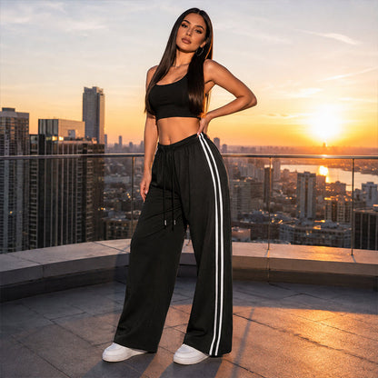 👖🌸  LIMITED-TIME 60% OFF: ONLY £12.99‼️✨Striped Drawstring Track Pants 🌸 Comfy Chic Casual Joggers!