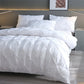 🛏️ -50% ! ✨ Parure de Couette 3 Pièces à Plis Pintuck – Fibre Chimique – Fermeture à Glissière Cachée & Lavable en Machine pour Chambre Élégante 🛌