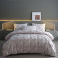 🛏️ -50% ! ✨ Parure de Couette 3 Pièces à Plis Pintuck – Fibre Chimique – Fermeture à Glissière Cachée & Lavable en Machine pour Chambre Élégante 🛌