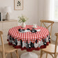 🎉 Soldes 2026 — Plus de 28 300 Vendus!🐓 Nappe à Carreaux Rouges avec Motif Coq – Polyester