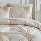 Ensemble de housse de couette élégant à plis pincés