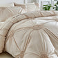Ensemble de housse de couette élégant à plis pincés