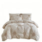 Ensemble de housse de couette élégant à plis pincés