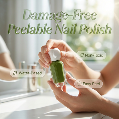 Vernis à ongles pelable à base d'eau