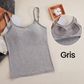 Débardeurs amincissants pour femmes avec soutien-gorge rembourré intégré
