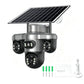 🏠 -50% ! 📹 Caméra de Sécurité Solaire Triple Objectif – ABS – Triple Vision & Panneau Solaire Intégré – IP66 pour Surveillance Extérieure Sans Fil 🛡️