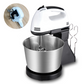🥄 Batteur Électrique 2-en-1 sur Socle et Portatif – 150 W – 7 Vitesses – Bol 2 L + Fouets & Crochets – Prise UK 🍰