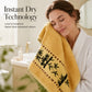 🛁 Serviette de Bain en Bambou Premium – Ultra Épaisse & Douce, Très Absorbante – Texture Nuage & Fibre Naturelle Supérieure ✨