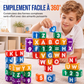 🧲 40 blocs magnétiques 360° – Lettres & chiffres intégrés, empilage facile, sûr et durable – Apprentissage ludique pour enfants dès 3 ans 🔢🔤