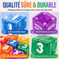 🧲 40 blocs magnétiques 360° – Lettres & chiffres intégrés, empilage facile, sûr et durable – Apprentissage ludique pour enfants dès 3 ans 🔢🔤