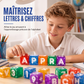 🧲 40 blocs magnétiques 360° – Lettres & chiffres intégrés, empilage facile, sûr et durable – Apprentissage ludique pour enfants dès 3 ans 🔢🔤