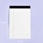 ✏️ Bloc-Notes Ligné Minimaliste – Papier 80g Premium – Reliure Supérieure – 3 Formats & 6 Couleurs Pastel pour Notes et Planning 📓