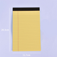 ✏️ Bloc-Notes Ligné Minimaliste – Papier 80g Premium – Reliure Supérieure – 3 Formats & 6 Couleurs Pastel pour Notes et Planning 📓