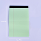 ✏️ Bloc-Notes Ligné Minimaliste – Papier 80g Premium – Reliure Supérieure – 3 Formats & 6 Couleurs Pastel pour Notes et Planning 📓