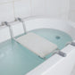 🛁 Planche de bain antidérapante – Fini les glissades et les douleurs au dos – Stable, légère, réglable 71–82 cm – Idéal pour personnes âgées, femmes enceintes et enfants 🧺
