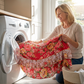 🛏️ Cache-Sommier 3 Pièces à Fleurs et Volants – Mélange Coton Haute Densité – 5 Tailles – Jupe de Lit + 2 Taies d’Oreiller pour Chambre 🌷