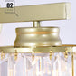 💡Applique Murale Cristal Ambiance – Lumière LED 3 Couleurs, Finition Dorée & Design Haut de Gamme.