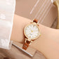 💎🛍️ -50% ! ⌚Montre Élégante à Bracelet Fin – Cadran Épuré, Bracelet en Cuir & Mouvement à Quartz.