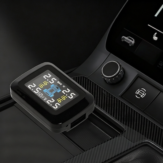 📟 TPMS temps réel – Pression et température des pneus en simultané – Capteurs sans fil, alerte sonore, installation 12V facile – Sécurité optimale pour tous vos trajets 🚗