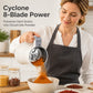 🥧 -50% ! 🍰 Broyeur Électrique Multifonction en Poudre – Inox + ABS – 8 Lames Cyclone – 300% Plus Fin – 220V EU  – Café, Épices, Céréales ⚡