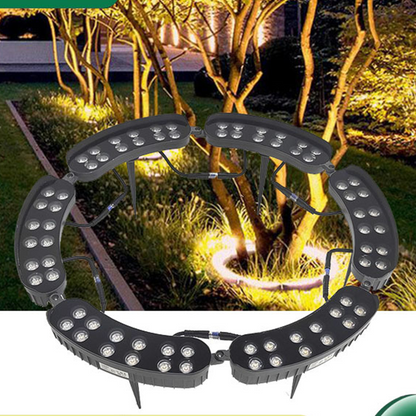 🌳 50% DE RÉDUCTION! 💡 Éclairage solaire annulaire pour arbres – Spots étanches, lumière chaleureuse & design discret – Transforme votre jardin en allée féerique la nuit ✨