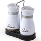 🐧 Set Salière et Poivrière Design Pingouin – Inox 304 + Verre – 15,5×16 cm – 8 Coloris – Couvercle Doseur de Précision – Caddy Inclus 🧂