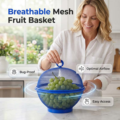 🧺 50% DE RÉDUCTION! 🍎 Corbeille à fruits avec couvercle – Protège & conserve la fraîcheur