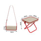 👜🛒 -50% ! 🪑Tabouret Pliable Portable en Forme de Sac à Main – Acier Carbone, 100 kg & Ultra-Compact