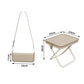 👜🛒 -50% ! 🪑Tabouret Pliable Portable en Forme de Sac à Main – Acier Carbone, 100 kg & Ultra-Compact