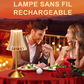 Lampe de table rechargeable rétro avec variateur tactile