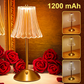 Lampe de table rechargeable rétro avec variateur tactile