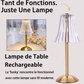 Lampe de table rechargeable rétro avec variateur tactile