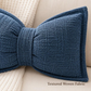 🦋 -50% ! 🎀 Coussin Décoratif en Chenille Forme Nœud Papillon – 30×50 cm – 9 Coloris – Housse + Garnissage Inclus – Pour Canapé, Lit et Coin Lecture 🛋️