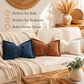 🦋 -50% ! 🎀 Coussin Décoratif en Chenille Forme Nœud Papillon – 30×50 cm – 9 Coloris – Housse + Garnissage Inclus – Pour Canapé, Lit et Coin Lecture 🛋️