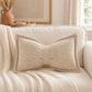 🦋 -50% ! 🎀 Coussin Décoratif en Chenille Forme Nœud Papillon – 30×50 cm – 9 Coloris – Housse + Garnissage Inclus – Pour Canapé, Lit et Coin Lecture 🛋️