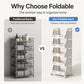 👞 PROMO FLASH : 50% DE RÉDUCTION ! Organisateur de Rangement Pliable à Plusieurs Niveaux – Roulettes 360° & Gain de Place for Un Intérieur Organisé et Mobile ✨📦
