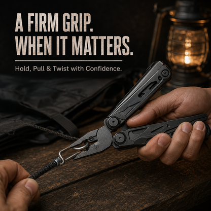 📢⚙️ PROMO FLASH : 50% DE RÉDUCTION ! ⏰ Pince Multifonction Pliable Portable avec Pochette – Acier Inoxydable 3Cr13 – Ciseaux Intégrés – Idéal Camping & Réparations 🛠️
