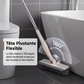 🧹 Brosse de nettoyage 2-en-1 – Poils résistants + raclette en caoutchouc, manche long ergonomique en inox – Tête pivotante 120°, rangement mural – Idéale pour sols, murs et carrelage 🚿✨