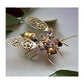 🐝⚙️ Kit de maquette 3D abeille mécanique en métal – Puzzle DIY steampunk, découpe laser précise, assemblez votre abeille métallique sans colle, une déco rétro-futuriste fascinante 🛠️✨